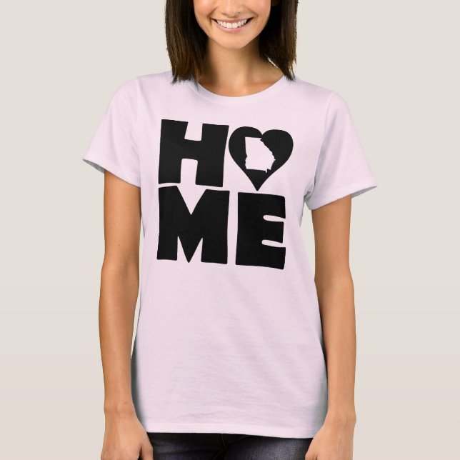 Camiseta Georgia Home Heart State Tees (Anverso)