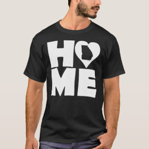 Camiseta Georgia Home Heart State Tees T-Shirt