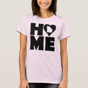 Camiseta Georgia Home Heart State Tees T-Shirt