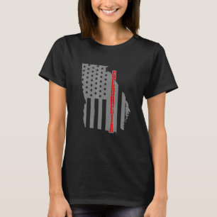 Camiseta Georgia Mapa del Estado de la Bandera Americana Or