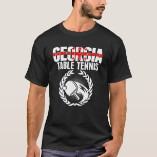 Camiseta Georgia Mesa de Tenis Georgiano Ping Pong Apoyado