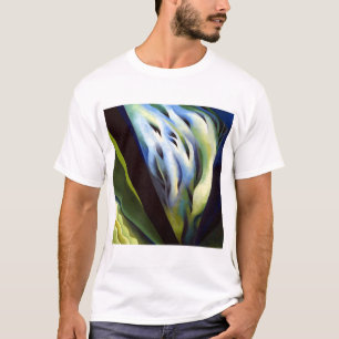 Camiseta Georgia O Keeffe Música azul y verde