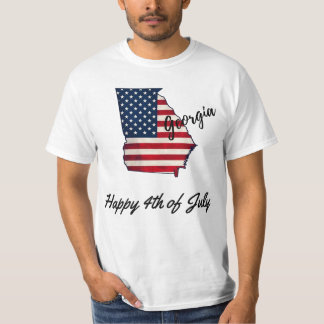 Camiseta Georgia Patriótica - Celebración del 4 de julio