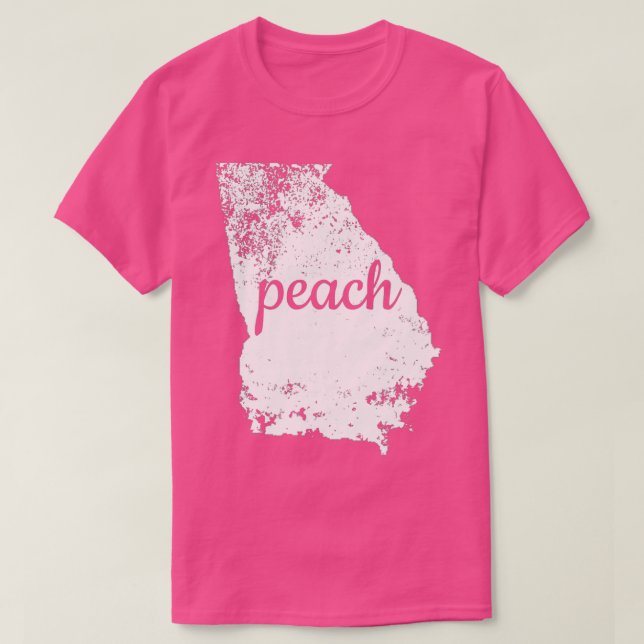 Camiseta Georgia Peach State GA Map Love Pride (Diseño del anverso)
