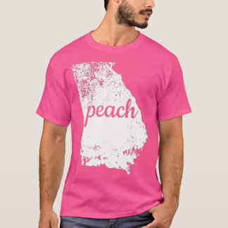 Camiseta Georgia Peach State GA Map Love Pride
