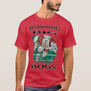 Camiseta "Georgia-Running Con Los Grandes Perros-Rojo