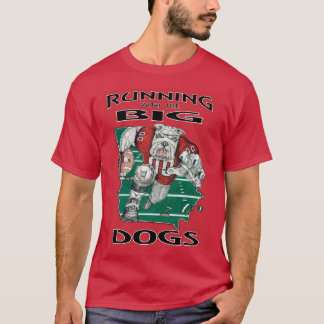 Camiseta "Georgia-Running Con Los Grandes Perros-Rojo