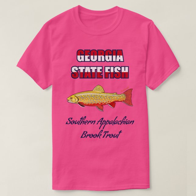 Camiseta Georgia State Cold Water Game Fish Southern Appala (Diseño del anverso)