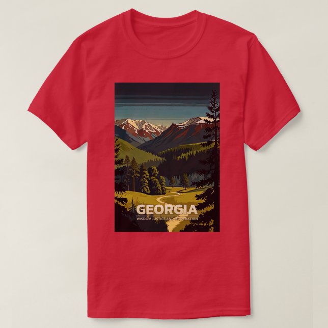 Camiseta Georgia State Travel TShirt 3 (Diseño del anverso)