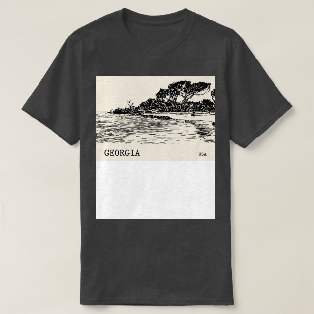 Camiseta Georgia USA TShirt 1 (Diseño del anverso)