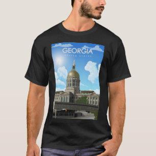 Camiseta Georgia Vinatge Minimal Retro Travel