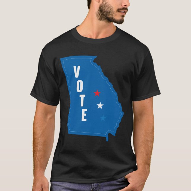 Camiseta Georgia Votes Democratic Patriotic Call to Action  (Anverso)