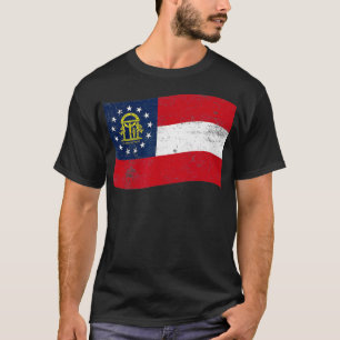 Camiseta Georgia Waving State Flag GA Georgian
