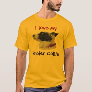 Camiseta georgiacameo, amo mi, border collie