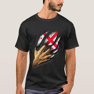 Camiseta Georgiano en mi Georgia Bandera Patrimonio de ADN