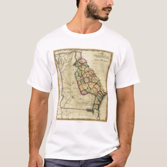 Camiseta GeorgiaPanoramic MapGeorgia (Anverso)