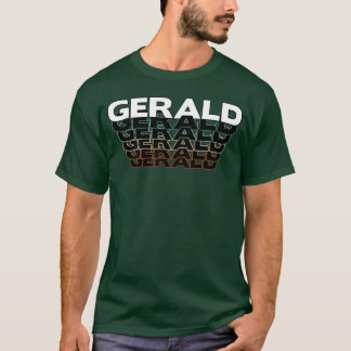 Camiseta Gerald Divertido Retro Vintage Atardecer Gerald 80
