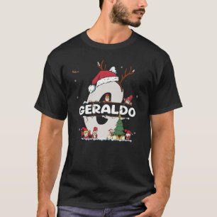 Camiseta Geraldo Christmasw Geraldo Nombre para divertidas