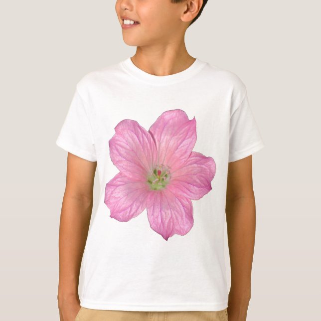 Camiseta Geranio rosa (Anverso)