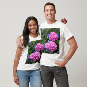 Camiseta Geranios y Periwinkle