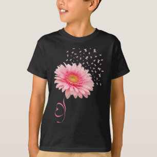 Camiseta Gerbera Daisy Flower Cinta Polen Cáncer de Mama M