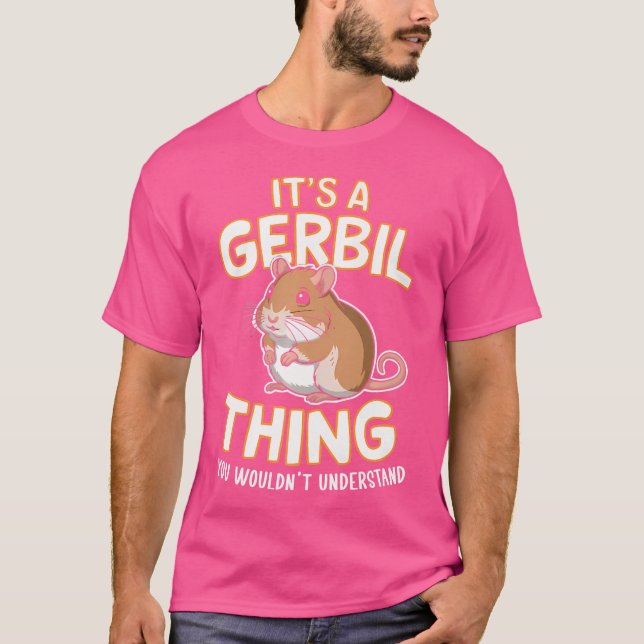 Camiseta Gerbil Animal Lover Mascota Mouse Gerbillinae Rode (Anverso)