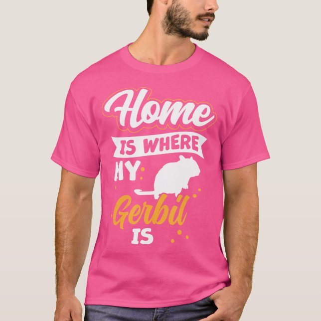 Camiseta Gerbil Es Mi Desierto Hogar Rat Rodent Gerbil (Anverso)