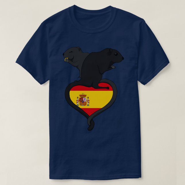 Camiseta Gerbil España oscura (Diseño del anverso)