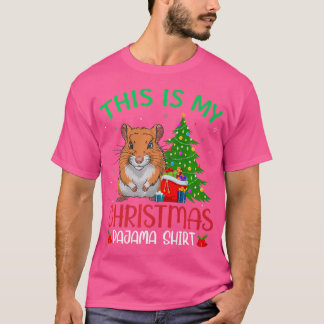 Camiseta Gerbil Feo Fiesta De Navidad Este Es Mi Navidad