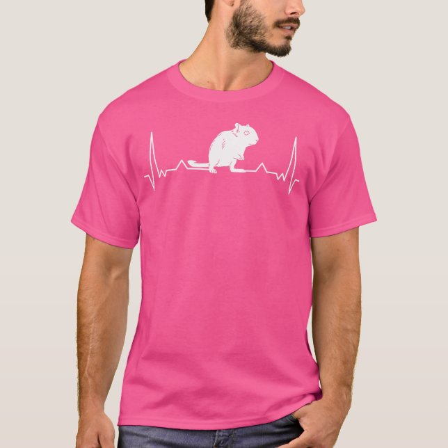 Camiseta Gerbil Heartbeat Degu (Anverso)