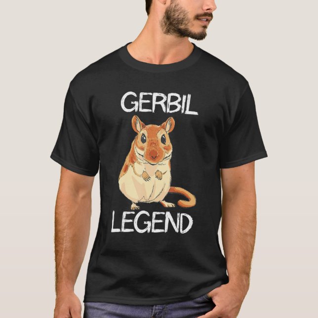 Camiseta Gérbil Leyenda Desierto Animal Rodent Rat Gerbil P (Anverso)