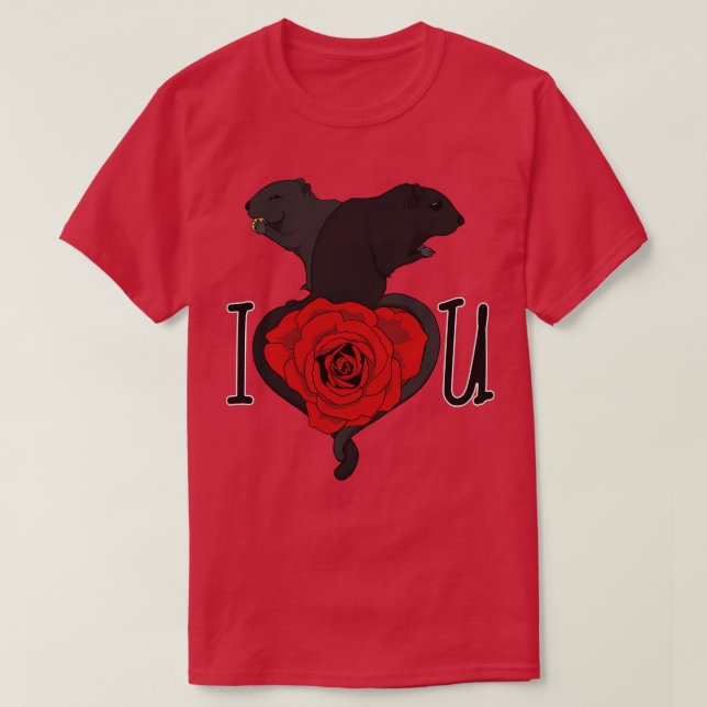 Camiseta Gerbil love Dark (Diseño del anverso)