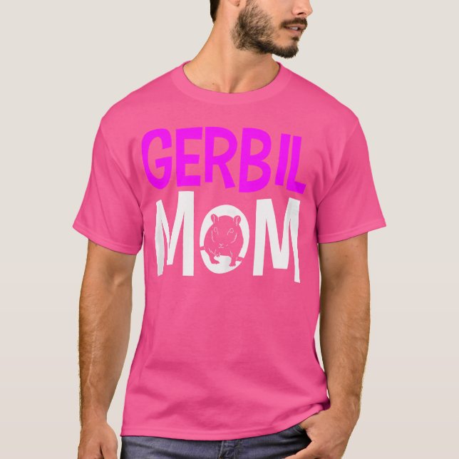 Camiseta Gerbil Mom Mam Funny (Anverso)