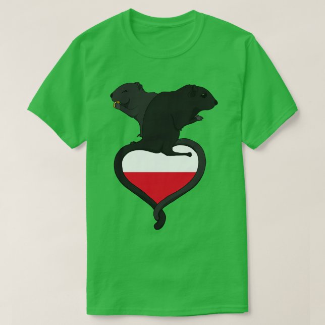 Camiseta Gerbil Polonia oscuro (Diseño del anverso)
