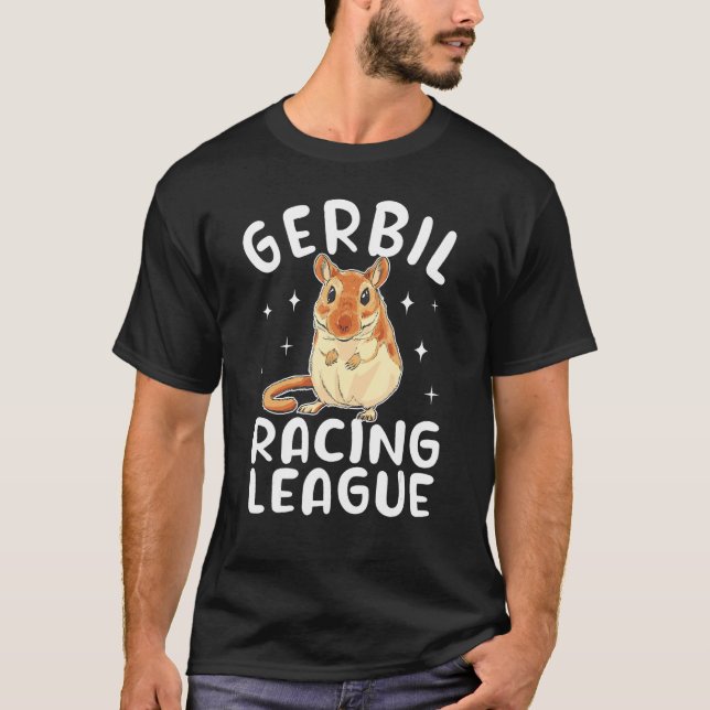 Camiseta Gerbil Racing League Gerbillinae jirds Gerbil cute (Anverso)