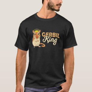 Camiseta Gerbil Rey Corona Rodent Rand Rat Gerbil
