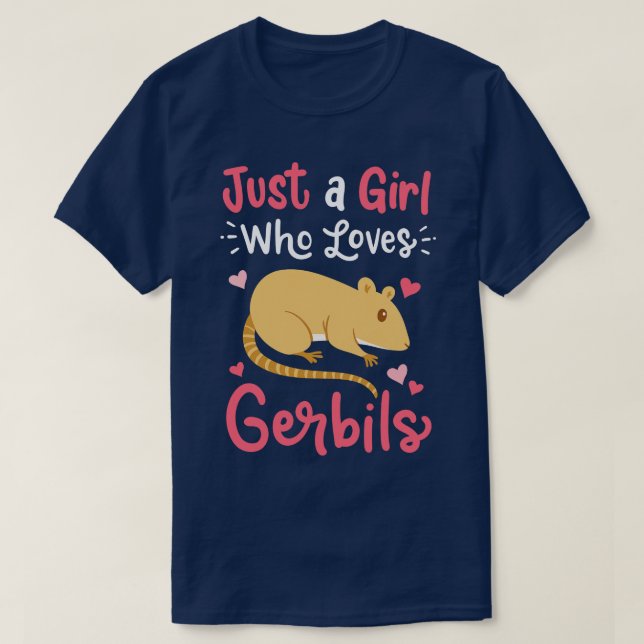 Camiseta Gerbils Gerbil Lover 1 (Diseño del anverso)