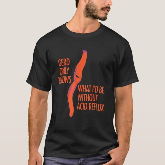 Camiseta GERD Reflux Cute Esófago Cirugía Humor (Anverso)
