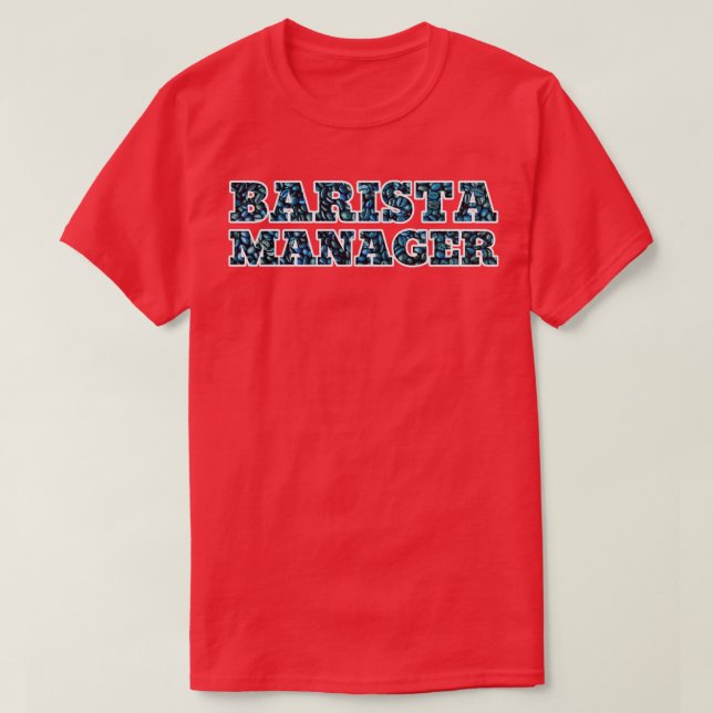 Camiseta Gerente de Barista (Diseño del anverso)