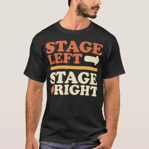 Camiseta Gerente de escenario tras bambalinas izquierda der