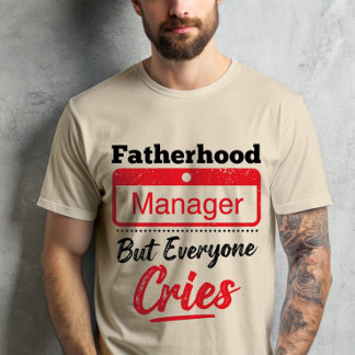Camiseta Gerente de la paternidad Vida de papá humorístico