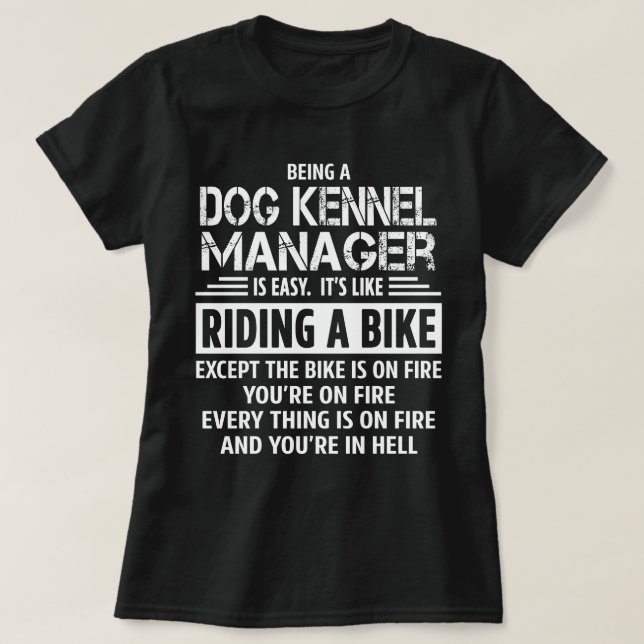 Camiseta Gerente de Perro Kennel (Diseño del anverso)