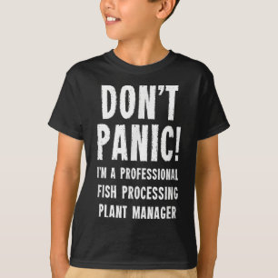 Camiseta Gerente de planta de procesamiento de pescado