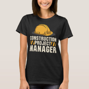 Camiseta Gerente de proyecto de construcción de obras de co