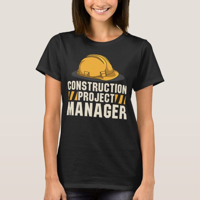 Camiseta Gerente de proyecto de construcción de obras de co (Anverso)