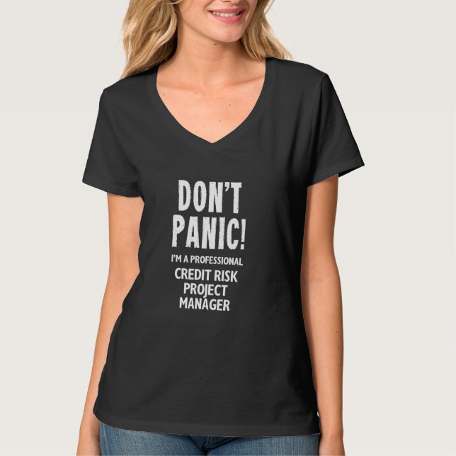 Camiseta Gerente de proyectos de riesgo crediticio (Anverso)