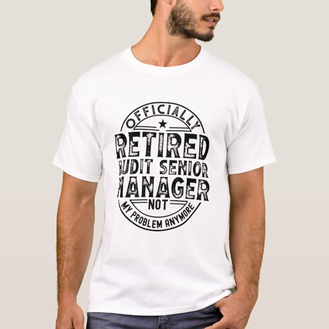 Camiseta Gerente general de auditoría retirado (Anverso)
