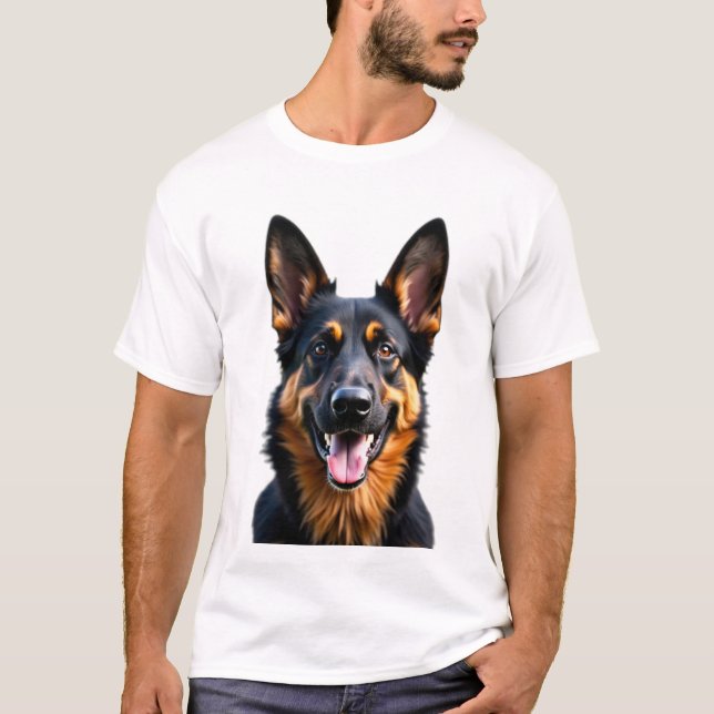 Camiseta Germam Shepard Dog Mascota Dueños de regalo (Anverso)