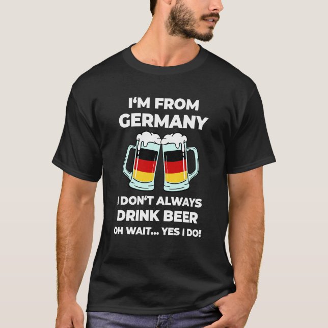 Camiseta German abroad emigrant expatriat saying typical Ge (Anverso)