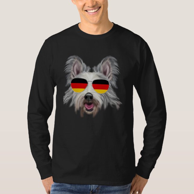 Camiseta German Flag Berger Picard Dog Germany Pocket (Anverso)